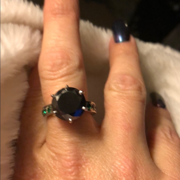 Jewelry - New authentic black Diamond and Emeralds